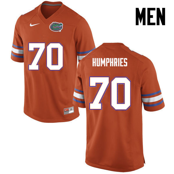 Men Florida Gators #70 D.J. Humphries College Football Jerseys-Orange